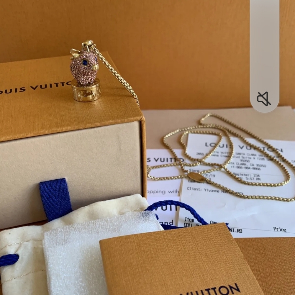 Louis Vuitton Vuittonite Pig Necklace